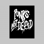 Punks not Dead chrbtová nášivka veľkosť cca. A4 (po krajoch neobšívaná)